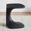 Estilo Crema Popular en Internet Mesa Pequeña Mini Mesa de Café de Plástico Mesa Lateral Moderna Simple para Sofá Mesa de Noche con Almacenamiento Mesa de Noche Mesa de Noche