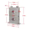 Abrazadera de tubo de aleación de aluminio de alta resistencia GB, abrazadera doble superior e inferior, abrazadera de fijación, soporte de agua, abrazadera doble de aleación de aluminio