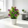 Fornecimento Direto da Fábrica Plantas em Vasos Simuladas 14 Hastes Lírio Perfumado Flores Artificiais Flores Artificiais Ornamento Decoração de Mesa para Casa Flores