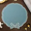 Tapetes de Mesa Bordados Atacado Transfronteiriço, Tapetes Resistentes ao Calor, à Prova de Óleo, Impermeáveis, Resistentes a Manchas, Tecido de Alta Qualidade Bordado Tapetes de Mesa de Jantar Ins