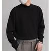 Roupa de Inverno para Interior Top Estilo Coreano Soltinho Gola Alta Meia Base Camisa de Tricô Masculina Manga Longa Suéter Pulôver Moderno para Aquecer