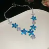 Collar Colgante de Gota de Agua Incrustado de Diamantes Estilo Corte Francés, Lujo Ligero, Gama Alta, Cadena de Suéter Atmosférica, Collar Exquisito y Versátil para Mujer