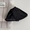 Pinza para el cabello con estampado de rosa retro francés, Nuevo estilo perezoso de satén con sensación de alta gama, Versátil para salir, Accesorio para el cabello para mujer