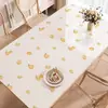Tapete de Mesa de Jantar em PVC Lavável Sem Manchas à Prova de Óleo Impermeável Pequeno Estilo Ins Fresco Design de Luxo Leve Proteção de Mesa de Centro