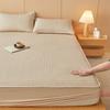 Lençol de Elástico Impermeável, à Prova de Urina e Respirável de Soja, Peça Única, Lavável à Máquina, Capa de Cama Universal Antiderrapante com Elástico em Toda a Volta, Espessada, para Todas as Estações