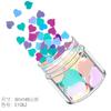 Corazón Amor Arte de Uñas Lentejuelas Doradas Flash diy Slime Relleno Gota Pegamento Mezcla Crema Funda para Teléfono