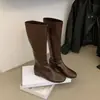 Botas longas de salto alto versáteis e elegantes estilo coreano para mulheres, coleção nova outono/inverno 2026 da moda, botas longas emagrecedoras e versáteis