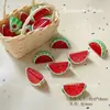 Cuentas acrílicas simuladas en forma de manzana, cuentas de frutas, pulsera, cuentas para ensartar DIY, cadena para teléfono, charm para bolso y accesorio