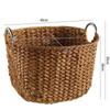 Cesta de Almacenamiento, Cesta para Ropa Sucia, Cesta de Mimbre Tejido para Ropa Sucia con Tapa, Caja Grande de Almacenamiento para Artículos Varios, Cesta Tejida de Plástico