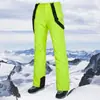 Expedición del Sur y Batalla del Norte Sellado al Calor Completo Pantalones de Esquí Individuales y Dobles para Pareja Hombres y Mujeres al Aire Libre Cálidos Transpirables Impermeables Pantalones de Carga