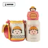 Taza Co-Branded Chibi Maruko-Chan Oso Niños Niña Termo para Niños Adultos Aprendizaje Popote para Beber Agua Taza de Barriga Grande Olla para Estudiantes