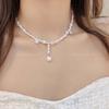 Corrente de Corpo com Franjas de Corrente Multicamadas Zircônia Strass Corrente de Peito Corrente de Pescoço Colar de Festa Acessórios Femininos 2023 Explosões de Celebridades da Internet