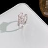 Anillo de Apertura Personalizado con Forma de Serpiente de Nuevo Estilo Europeo y Americano para Mujer Exquisito Zircón Súper Brillante Moda Lujo Ligero Anillo Ajustable Transfronterizo
