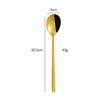 Fábrica personalizada estilo coreano colher 304 colher de aço inoxidável doméstico comer colher de sobremesa garfo de café longo punho colher de mistura