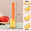 Cuchillo Rascador Creativo de Caña de Bambú Tres en Uno para Pelar Verduras y Frutas Planificador de Almacenamiento de Verduras y Frutas de Acero Inoxidable para Cocina