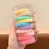 Elásticos de Borracha Universais em Caixa para Crianças e Adultos, Prendedores de Cabelo Coloridos Macaron para Rabo de Cavalo Alto, Alta Elasticidade, Não Puxam o Cabelo, Argolas de Cabelo