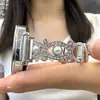 [Correa] Adecuada para Huawei Bracelet Gt7 Watch6 Polvo Brillante Diamante Brillante Cuentas de Doble Pez Pulsera para Mujer de Lujo Ligero