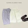 Pantalones Casuales de Color Sólido para Primavera y Otoño para Bebés y Niños Pequeños, Pantalones Rectos de Moda para Salidas de Bebé, Pantalones de Pierna Ancha de Algodón Puro Hipoalergénicos para Niños Pequeños