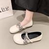 Bailarinas Retro Poco Profundas Estilo Francés para Mujer, Nuevo Modelo Verano y Otoño 2026, Zapatos Mary Jane de Piel Suave Brisa Suave de Noche