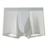 Ropa interior masculina sin costuras de seda helada de nailon, estilo fino de verano, transpirable, suave y cómoda, calzoncillos boxer para hombre antibacterianos 7A