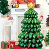 Árvore de Natal Grande com Base em Pé Balão do Papai Noel Balão para Decoração de Fachada de Loja em Shopping Center