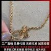 Collar Pulsera Burbuja OVNI V Oro Diamante Único Precisión CNC Estilo Cartier Oro Grueso 18K Sin Desvanecimiento Regalo para Novia o Pareja