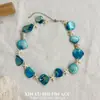 Collar Parche de Estrella de Mar Patchwork Estilo Nuevo 2026 para Mujer, Gargantilla Exquisita de Estilo Vacacional a la Moda, Accesorio Versátil de Lujo Ligero Único