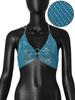 Tops de Verão Europeus e Americanos Transfronteiriços 2025 para Mulheres, Sutiãs, Tops Regata Sexy Brilhantes com Strass para Boate, com Gola Halter