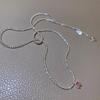 Collar Brillante de Diamante Rosa Gestapa Super Flash Cadena de Clavícula de Alta Calidad 2024 Nuevo Collar de Cadena Explosivo de Nicho