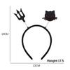 Faixa de Cabelo de Halloween, Grampo de Cabelo de Caveira, Faixa de Cabelo de Morcego e Aranha, Acessórios de Cabelo Decorativos para Atmosfera de Halloween, Faixa de Cabelo com Chifres de Diabo