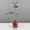 Decoración de Plato de Sashimi, Guarnición de Plato Frío para Catering de Hotel, Decoraciones de Flores y Hierbas de Plástico para Platos, Adornos Pequeños, Flor de Ciruelo de Invierno