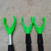 Suporte Simples para Vara de Pesca de Mar Haste de Inserção no Solo Vara de Mão Vara de Pesca Suporte de Haste de Inserção Única Suporte em Forma de Y Liga de Alumínio Suporte para Vara de Pesca Suprimentos para Pesca