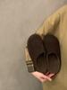 Pantuflas Birkenn Baotou de suela gruesa para mujer, ropa de abrigo, novedad de invierno 2024, para embarazadas, antideslizantes, retro, feas y bonitas, con forro polar.