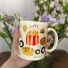 Taza de Cerámica de Dibujos Animados Linda Similar a las de Xiaohongshu, Taza de Regalo de Alto Valor para Niñas, Perfecta para Bodas y Compromisos