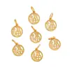 Collar Colgante Xiaofu Marca Súper Fino Duradero Que No Se Desvanece Resistente a la Presión Hueco Fuyu Diya Oro Accesorios diy Oro Antiguo