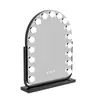 Espejo de Tocador Iluminado con Bombillas Estilo Hollywood, Arco Personalizado, Espejo HD Giratorio de Tres Colores, Espejo de Maquillaje