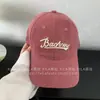 Gorra de Béisbol Rosa Frambuesa para Mujer con Circunferencia de Cabeza Grande, Gorra con Visera Suave, Estilo Coreano, Adelgazante de Rostro, Sombrero Simple de Ala Ancha