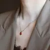 Lujo Ligero Alta Retención de Color Chapado en Oro de 14 Quilates Colgante de Calabaza Collar Premium Cadena Esotérica para Clavícula Modelo Nuevo 2026 Cadena Minimalista para el Cuello