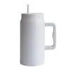 Nueva Taza de Acero Inoxidable al Vacío de Doble Capa de Gran Capacidad Transfronteriza para Bebidas Grandes (50 oz) con Asa para Coche