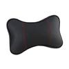 Almohada de Cuello para Reposacabezas de Coche Un Par de Almohadas para Dormir en el Coche Almohada Almohada para Coche Cojín Lumbar para Asiento Suministros para Interior de Coche de Cuero Suave