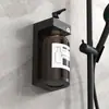 Dispensador de Sabão sem Furo para Shampoo e Gel de Banho, Dispensador Montado na Parede para Álcool em Gel Sanitário, Plástico Montado na Parede