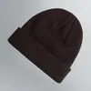 Gorro de Punto Acrílico con Logo Personalizado, Gorro de Lana con Puño para Exportación, Gorro de Lana Cálido para Otoño e Invierno, Fabricante de Bordados al por Mayor