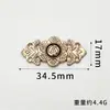 Fivela de Metal Botões Superiores Retrô Estilo Étnico Fecho Decorativo para Roupa Traje Tang Cheongsam Hanfu Botão de Pressão de Liga