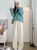 Pantalones de maternidad para otoño e invierno, pantalones anchos petite, pantalones rectos casuales forrados de polar, pantalones largos talla grande para el embarazo, para usar en primavera y otoño