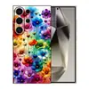 Adecuado para funda de teléfono S25ULTRA TPU suave A54 A17 pétalos coloridos S26PLUS floral A90 cubierta protectora A07