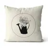 Cojín Decorativo Estampado de Líneas Minimalistas, Logo Personalizable, Cojín para Sofá del Hogar, Cojín para Cabecera, Pedido al por Mayor del Fabricante