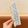 Parche para Flequillo para Arreglar el Cabello Suelto, Diadema Estilo Étnico, Accesorio para el Cabello de Encaje con Cierre Mágico para Niñas