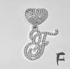 Nuevo aleación hipster 26 letras inglesas diamante colgante de amor diseño original cadena cubana estilo hip hop transfronterizo