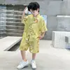 Yan Chu comércio exterior terno Tang verão antigo nova moda estilo estrangeiro terno Tang estilo estrangeiro coreano terno Tang Guoxue uma geração de cabelo
