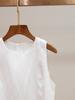 Vestido Chaleco Casual Holgado de Punto con Bordado Pesado Hueco de Otoño Nuevo para Mujer